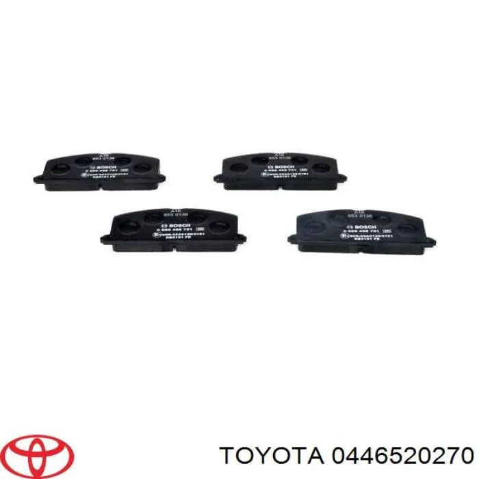 0446520270 Toyota pastillas de freno delanteras