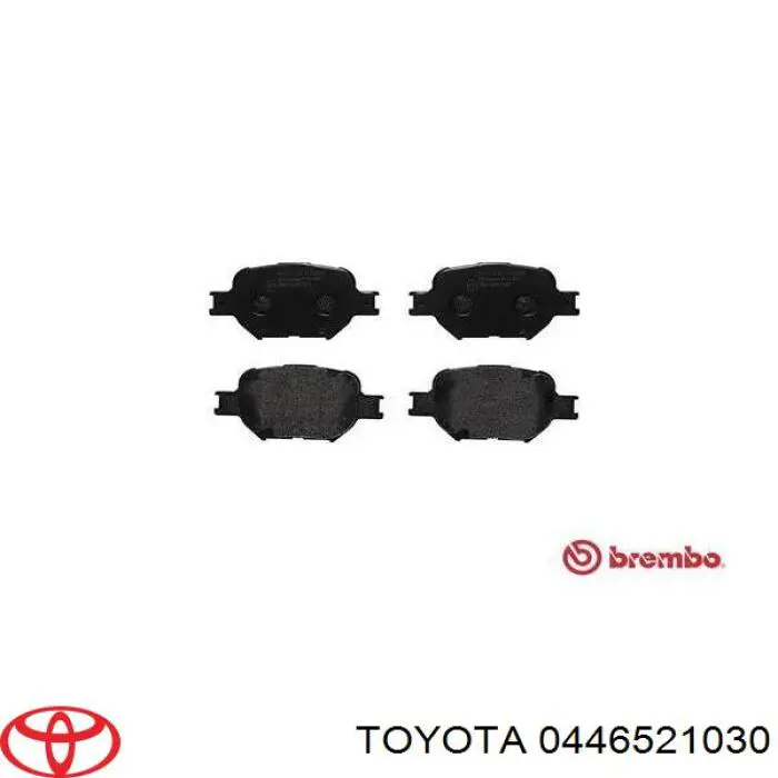 0446521030 Toyota pastillas de freno delanteras