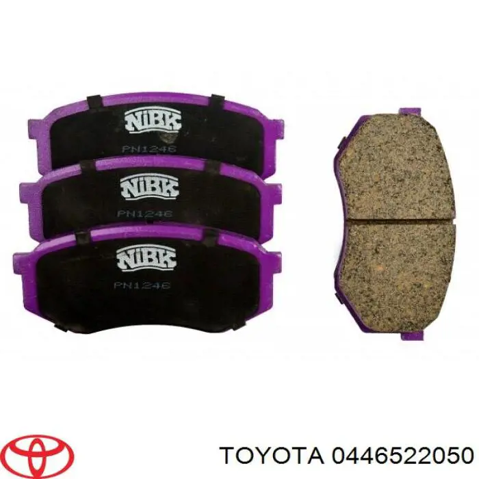 0446522050 Toyota pastillas de freno delanteras