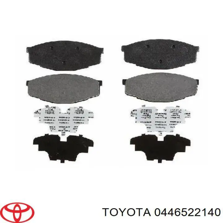 0446522140 Toyota Pastillas delanteras