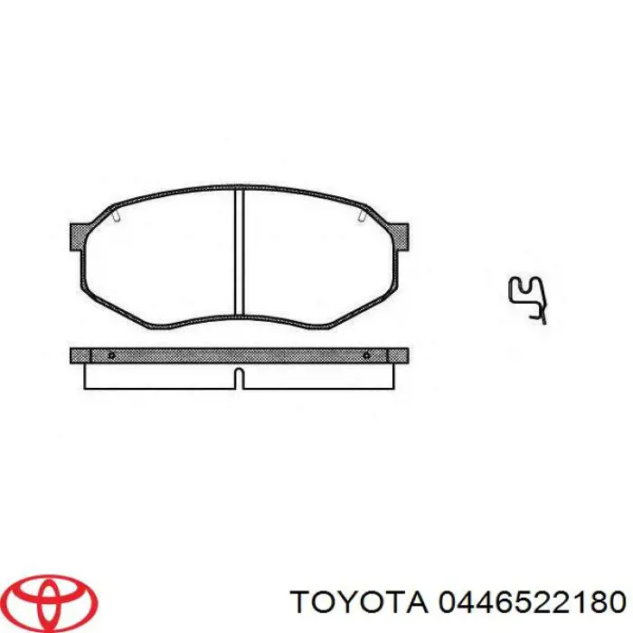 0446522180 Toyota pastillas de freno delanteras