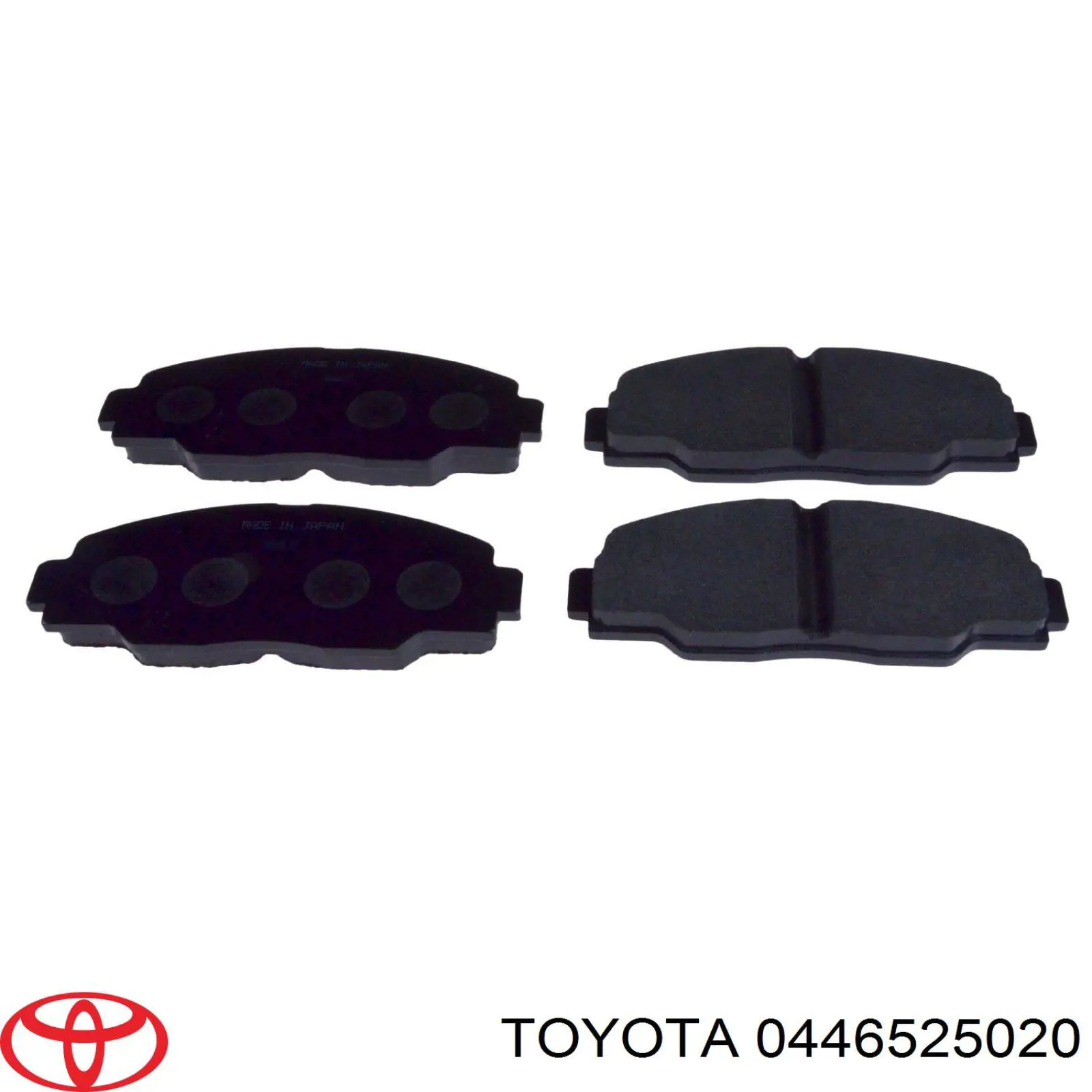 0446525020 Toyota pastillas de freno delanteras