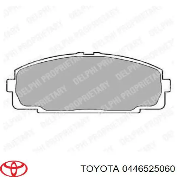 Pastillas de freno delanteras Toyota 0446525060