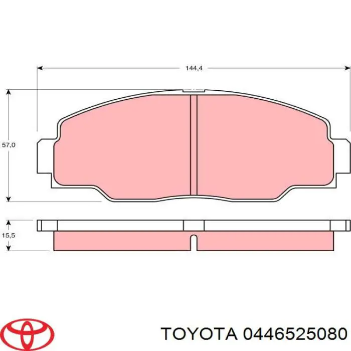 Pastillas freno delanteras Toyota 0446525080 precio, desde 27,15 EUR