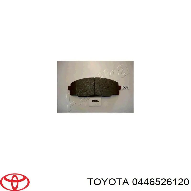 0446526120 Toyota pastillas de freno delanteras