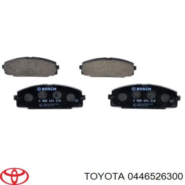 Pastillas freno delanteras Toyota 0446526300 precio, desde 24,85 EUR