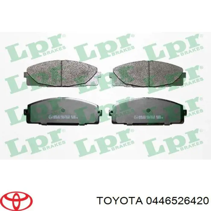 0446526420 Toyota pastillas de freno delanteras