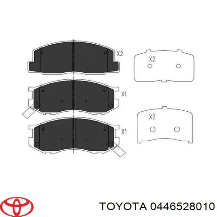 Comprar 0446528010 Toyota Pastillas delanteras de freno