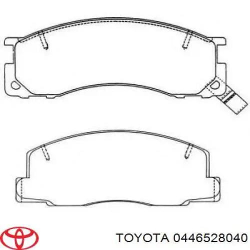 0446528040 Toyota pastillas de freno delanteras