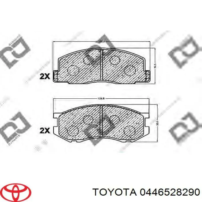 0446528290 Toyota Pastillas delanteras