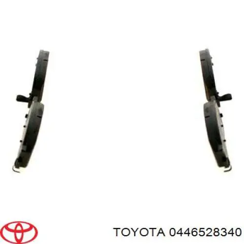 0446528340 Toyota pastillas de freno delanteras