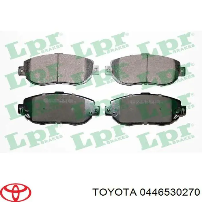 0446530270 Toyota pastillas de freno delanteras