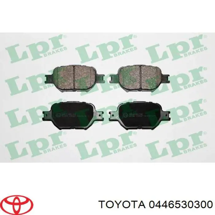 0446530300 Toyota pastillas de freno delanteras