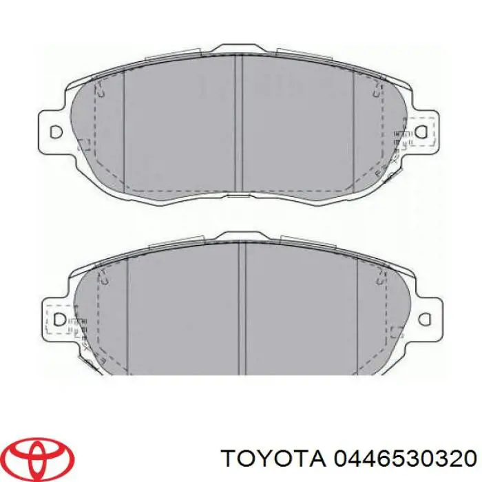 Pastillas freno delanteras Toyota 0446530320 precio, desde 32,81 EUR