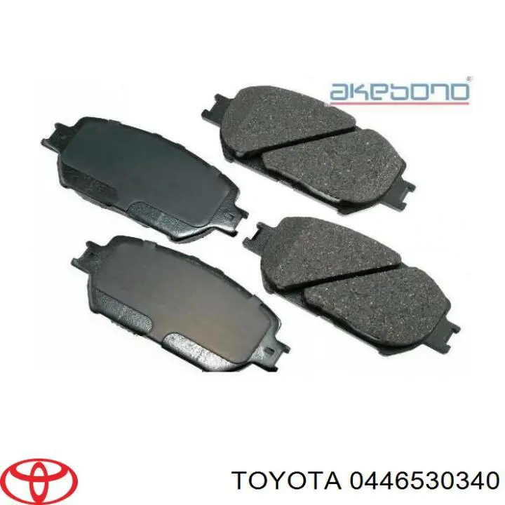 0446530340 Toyota pastillas de freno delanteras