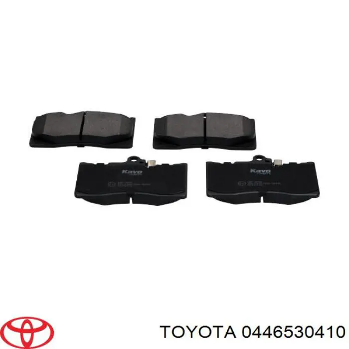 Pastillas de freno delanteras Toyota 0446530410
