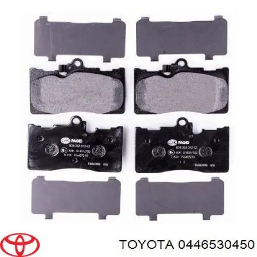 0446530450 Toyota Pastillas delanteras