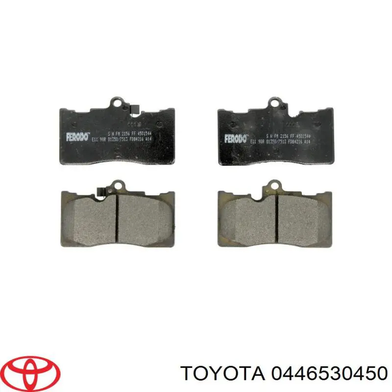 Pastillas de freno delanteras Toyota 0446530450