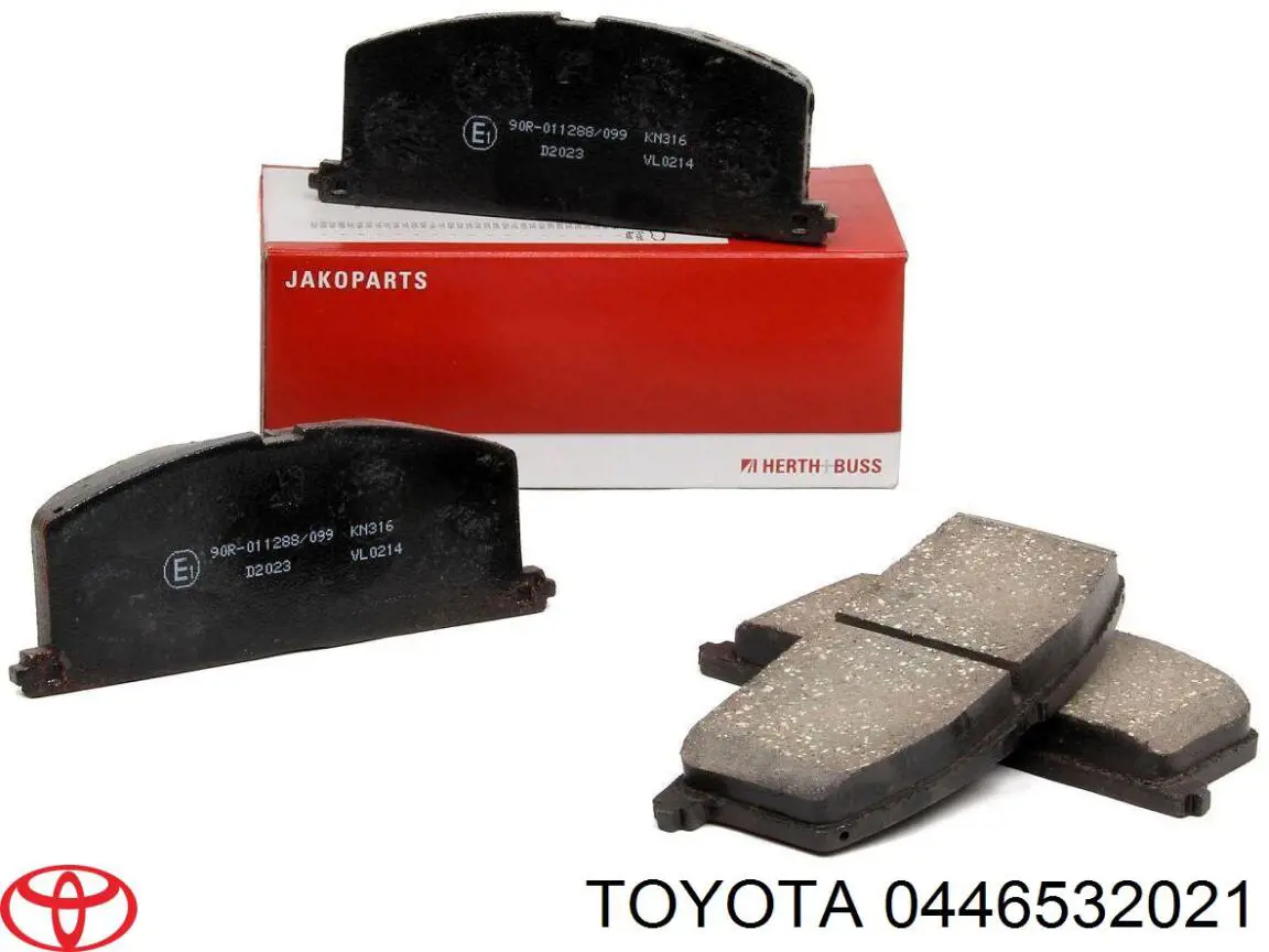 0446532021 Toyota pastillas de freno delanteras