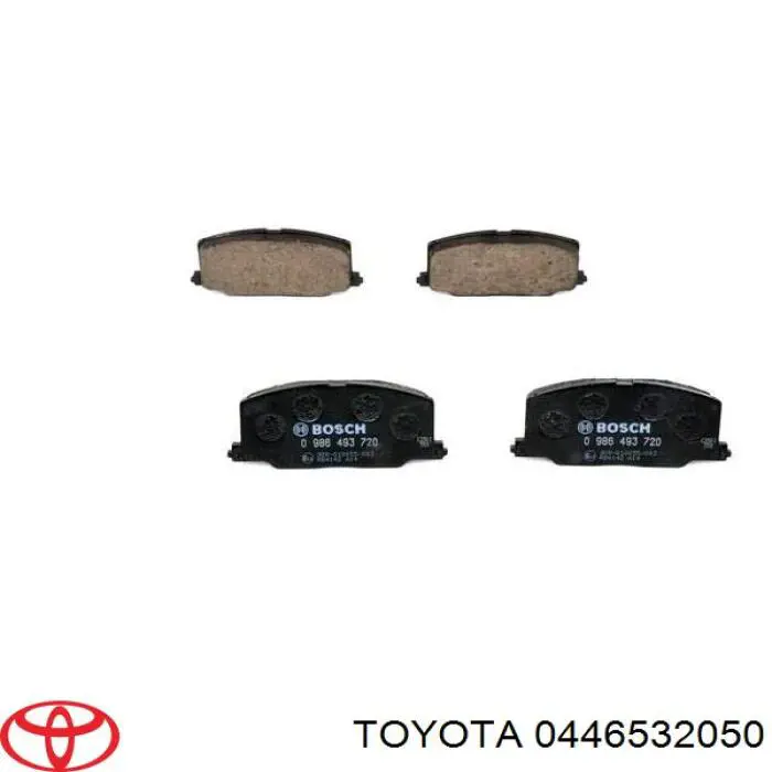 0446532050 Toyota pastillas de freno delanteras