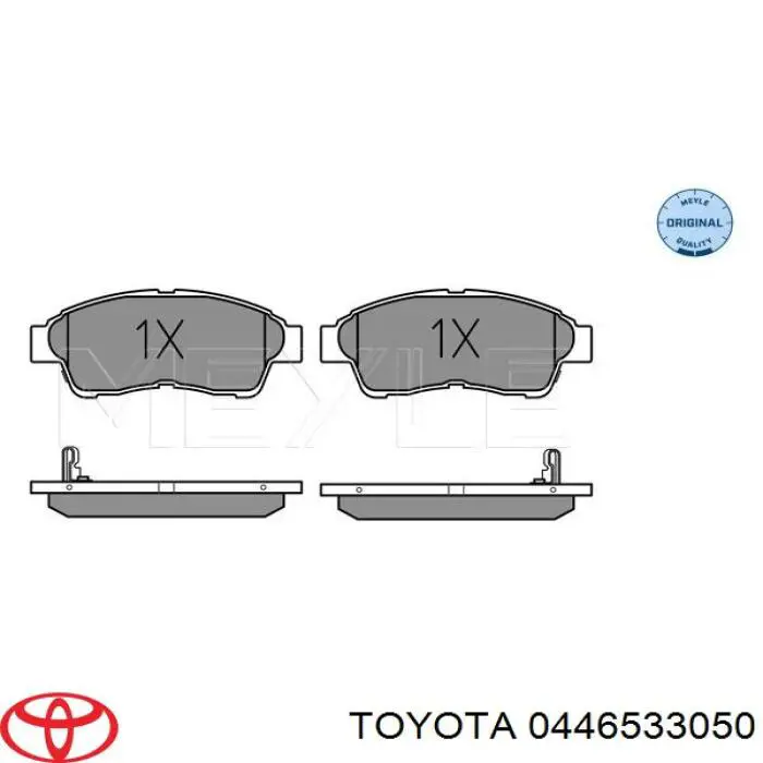 Pastillas de freno delanteras Toyota 0446533050