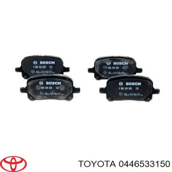 0446533150 Toyota pastillas de freno delanteras