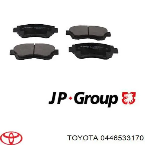 Pastillas de freno delanteras Toyota 0446533170