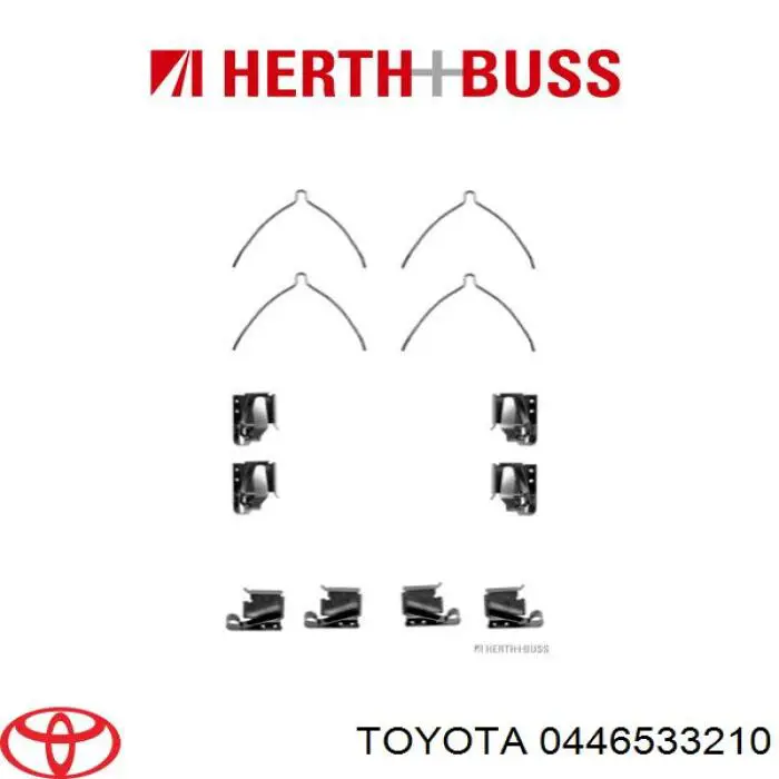Pastillas de freno delanteras Toyota 0446533210