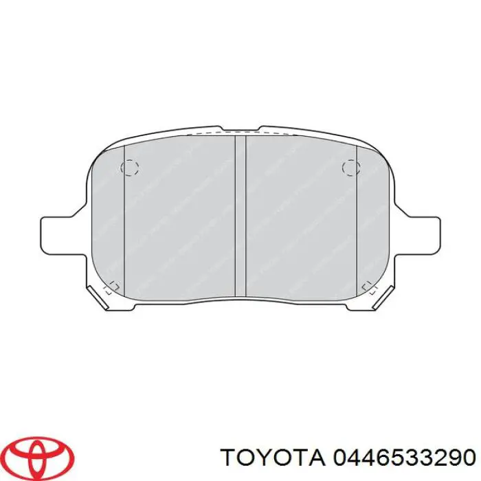 Pastillas de freno 0446533290 Toyota