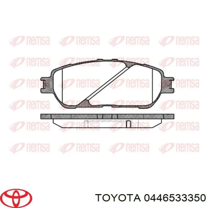 Pastillas freno delanteras Toyota 0446533350 precio, desde 22,64 EUR