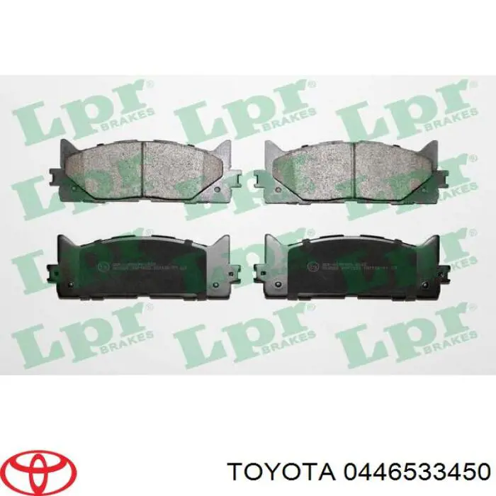 Comprar 0446533450 Toyota Pastillas delanteras de freno