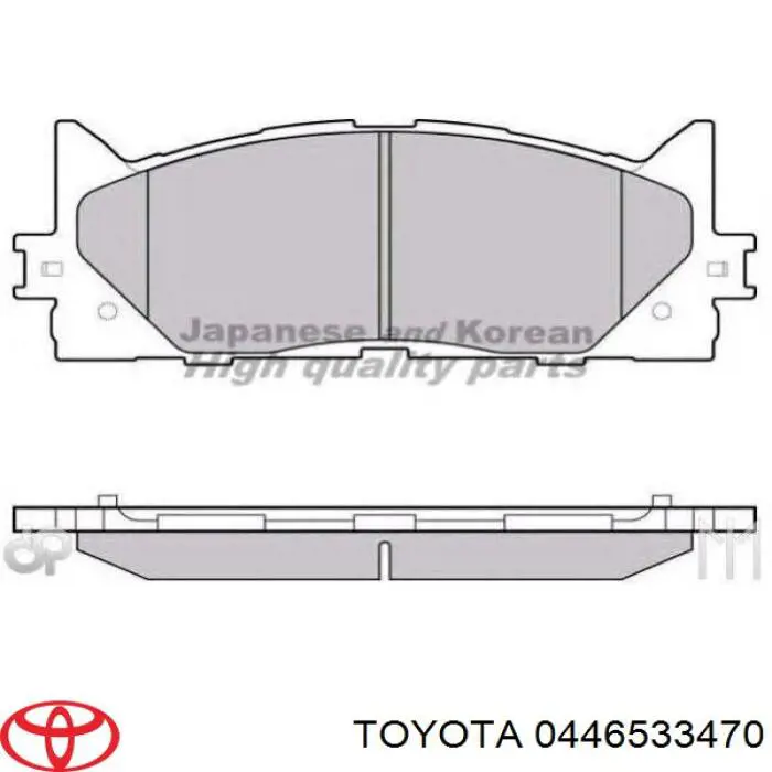 Comprar 0446533470 Toyota Pastillas delanteras de freno