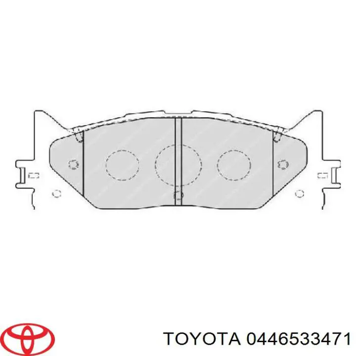 0446533471 Toyota pastillas de freno delanteras