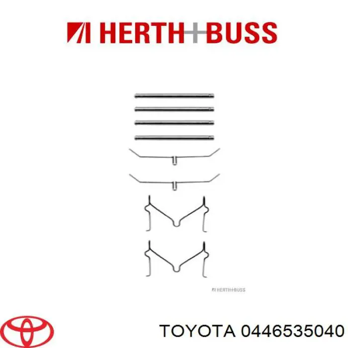 Pastillas de freno 0446535040 Toyota