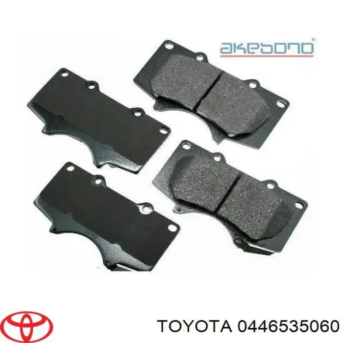 Pastillas de freno 0446535060 Toyota