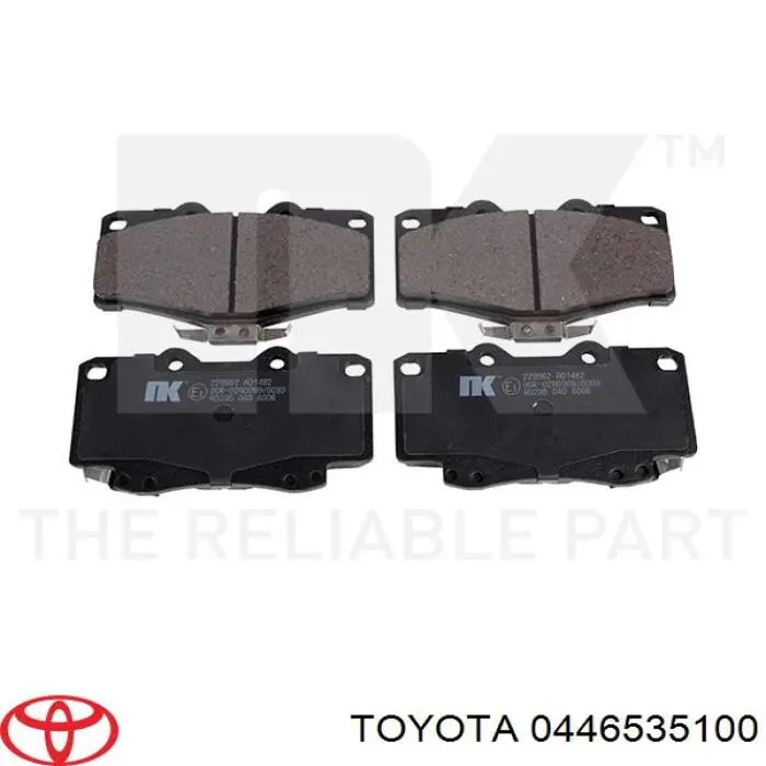 0446535100 Toyota árbol de levas escape