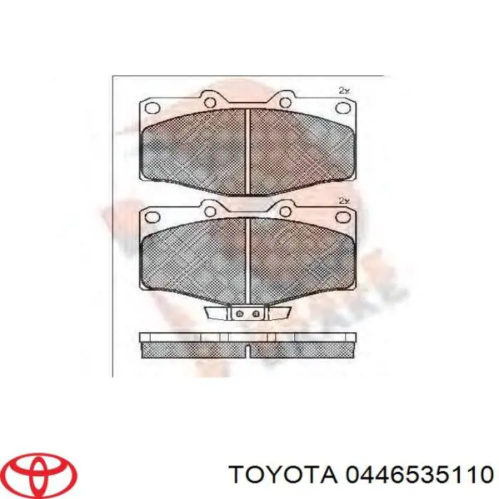0446535110 Toyota pastillas de freno delanteras