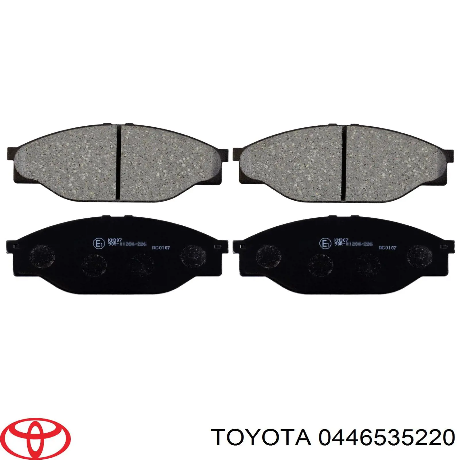 0446535220 Toyota pastillas de freno delanteras