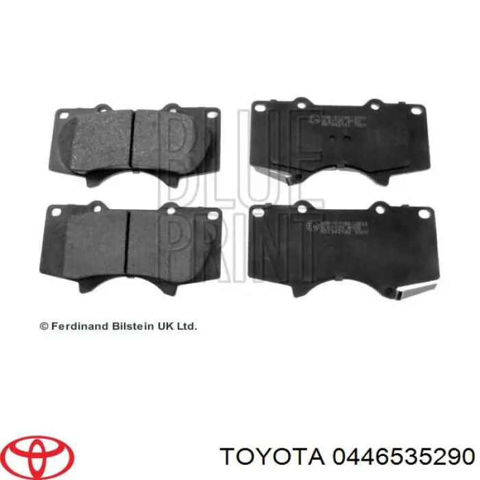 Comprar 0446535290 Toyota Pastillas delanteras de freno
