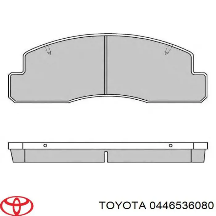 0446536080 Toyota pastillas de freno delanteras