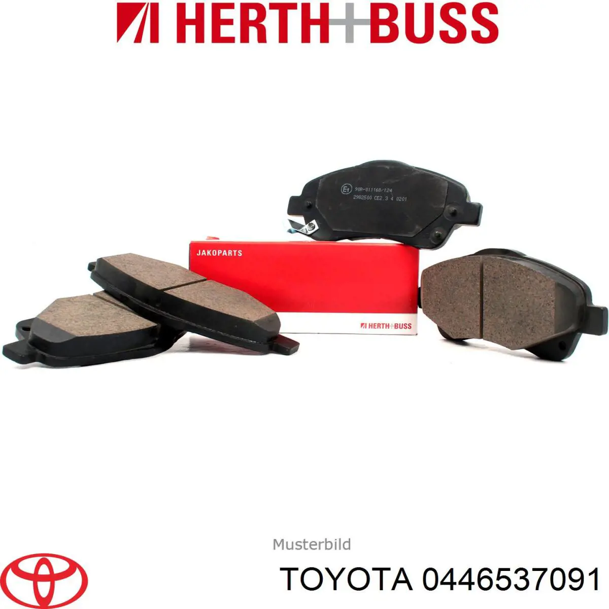 0446537091 Toyota pastillas de freno delanteras