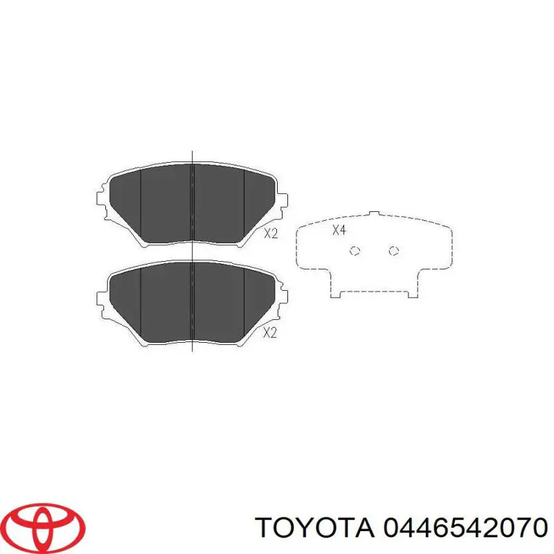 Pastillas de freno delanteras Toyota RAV4 2 XA2