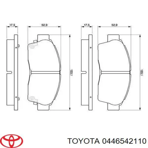 Pastillas de freno delanteras Toyota RAV4 2 XA2