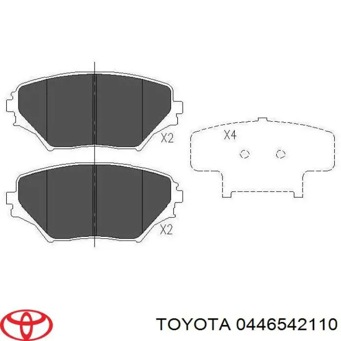 Pastillas de freno delanteras Toyota RAV4 2 XA2