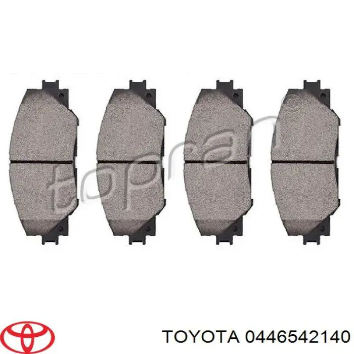 0446542140 Toyota pastillas de freno delanteras