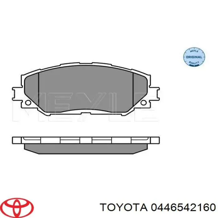 Comprar 0446542160 Toyota Pastillas delanteras de freno