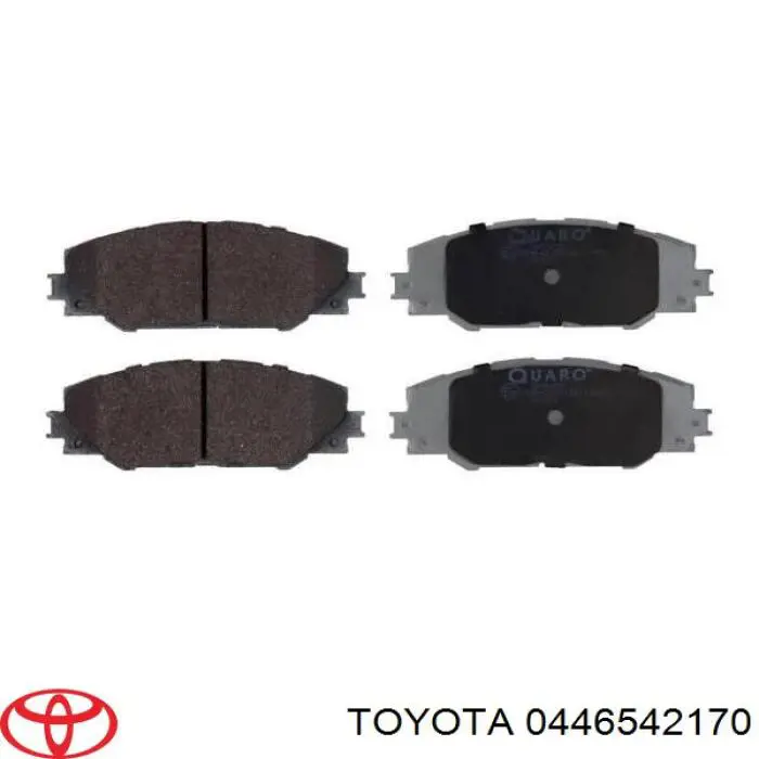 0446542170 Toyota pastillas de freno delanteras