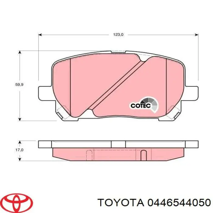 Pastillas freno delanteras Toyota 0446544050 precio, desde 25,13 EUR
