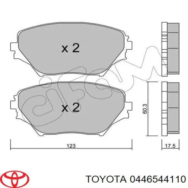 Pastillas de freno delanteras Toyota RAV4 2 XA2