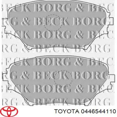 Pastillas de freno delanteras Toyota RAV4 2 XA2